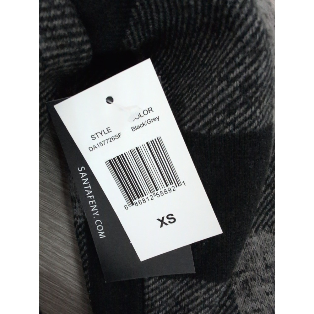 CoffeeShop New York Women's Jasmine Knit Trench Jacket Black Grey Sz XS NWT - Picture 10 of 10